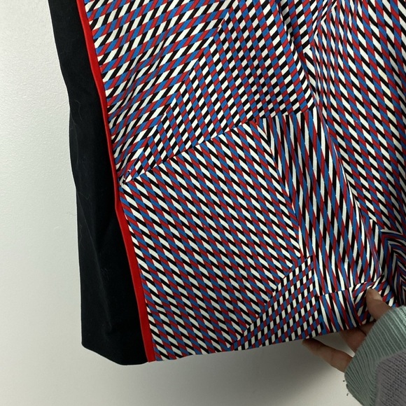 🌸1 State Geometric Patterned Pencil Skirt - Red, White, and Blue - Picture 6 of 7